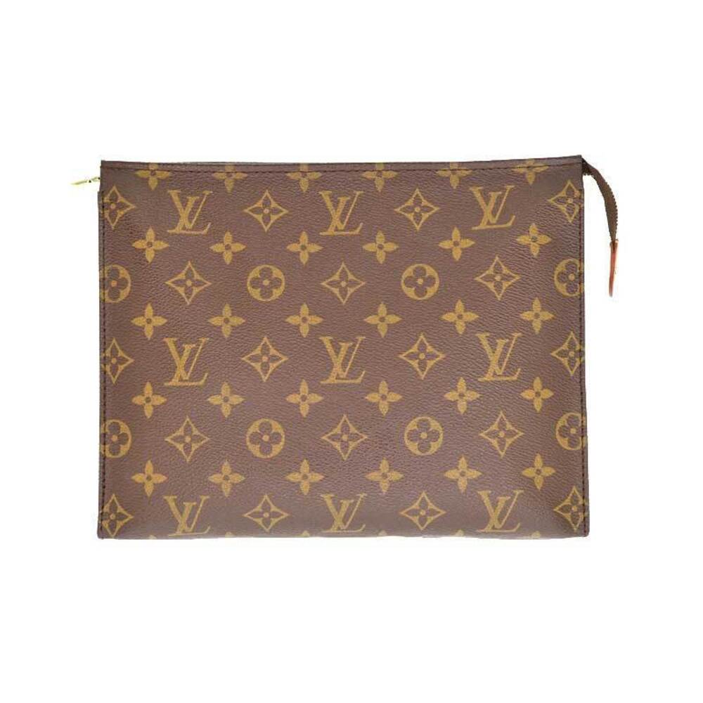 LOUIS VUITTON Pochette Toilette Monogram Canvas Brown Bag Handbag Clutch